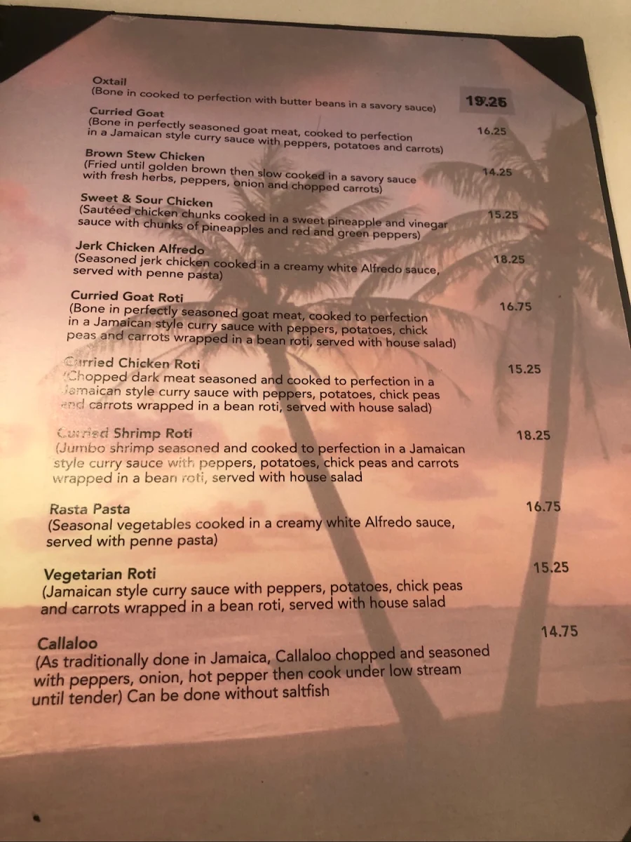 Menu, The Diner's Corner