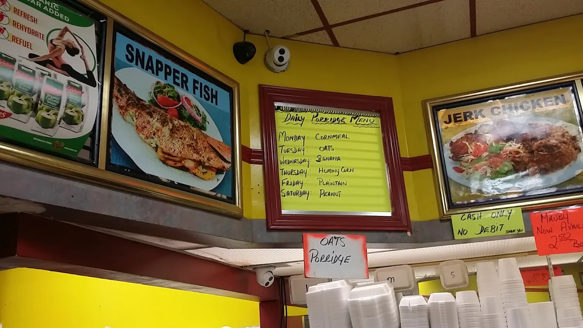 Menu, Restaurant Canadian Caribbean