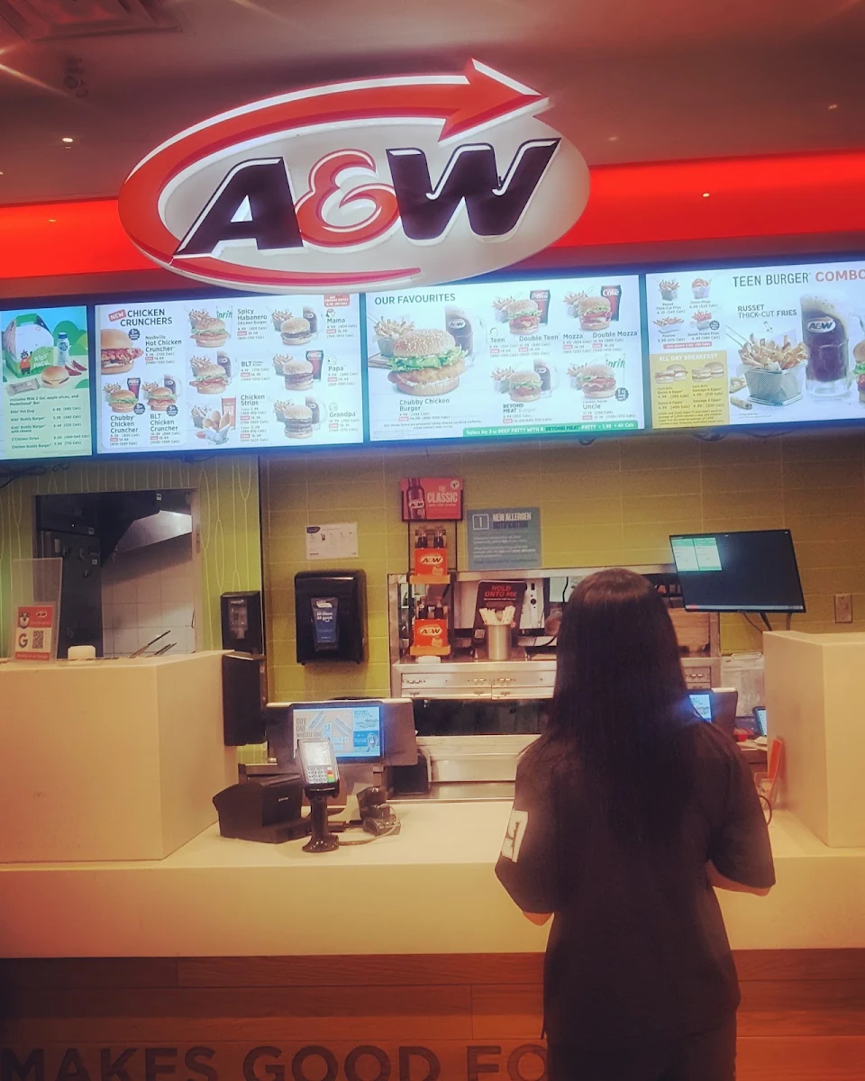 Menu, A&W Canada