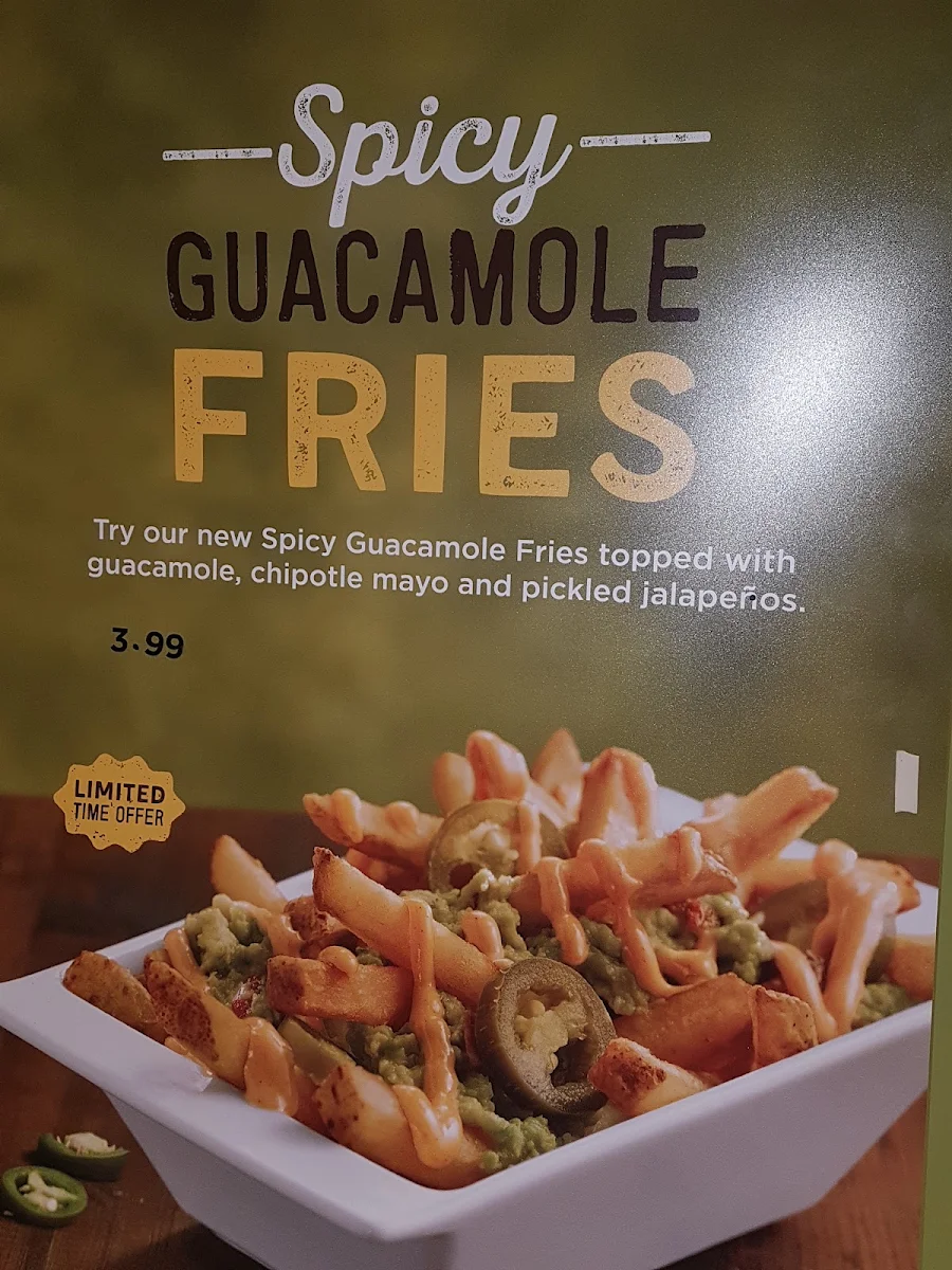Menu, A&W Canada