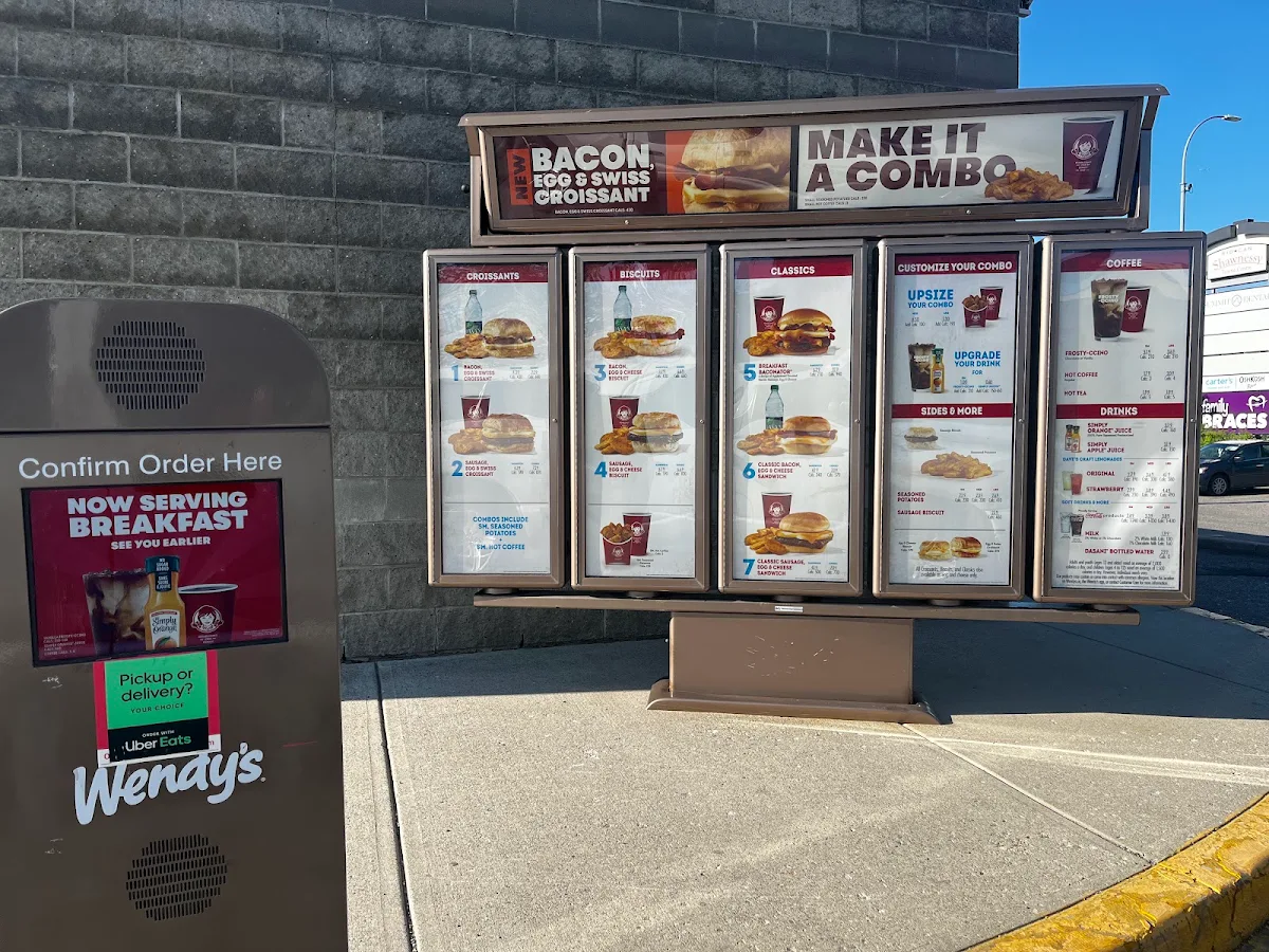 Menu, Wendy's