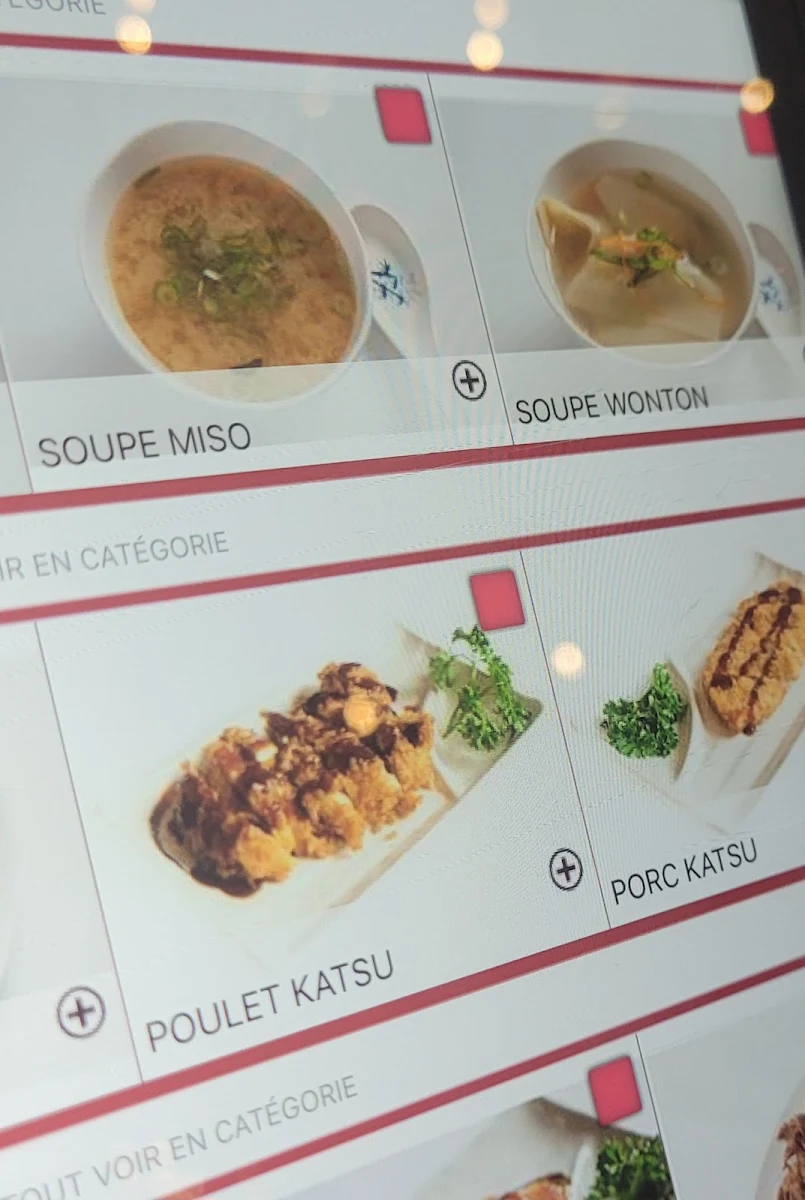 Menu, HANA SUSHI