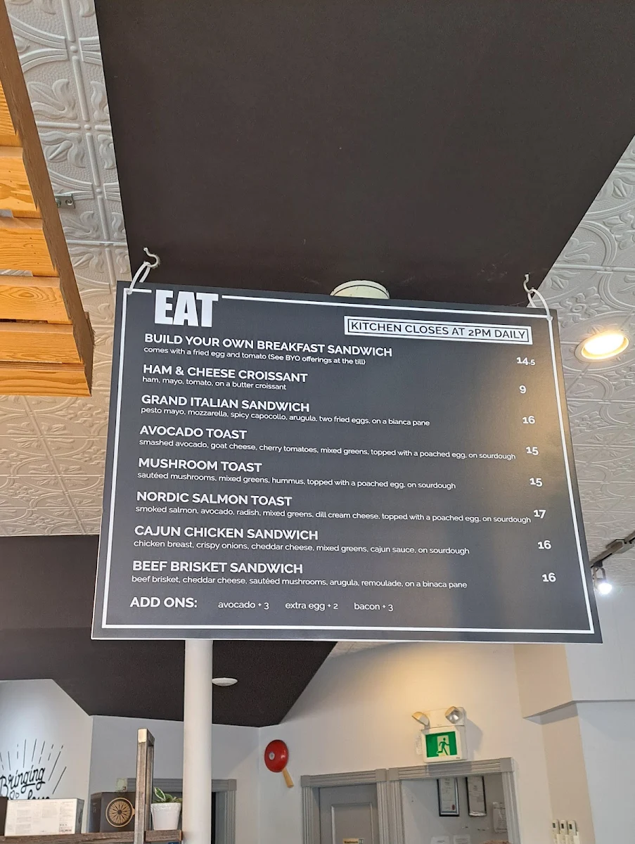 Menu, Pallet Coffee Roasters - Kingsway