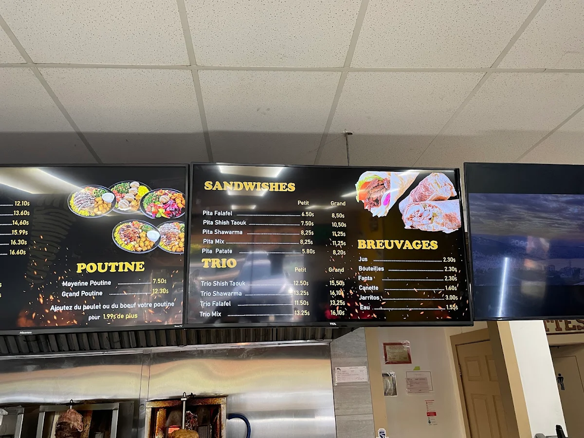 Menu, DONER KEBAB EXPRESS JARRY