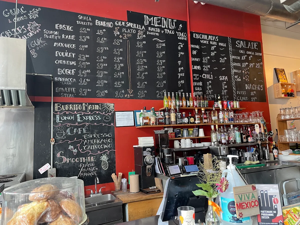 Menu, Café Cantina