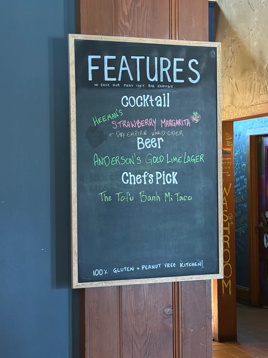 Menu, The Mule London