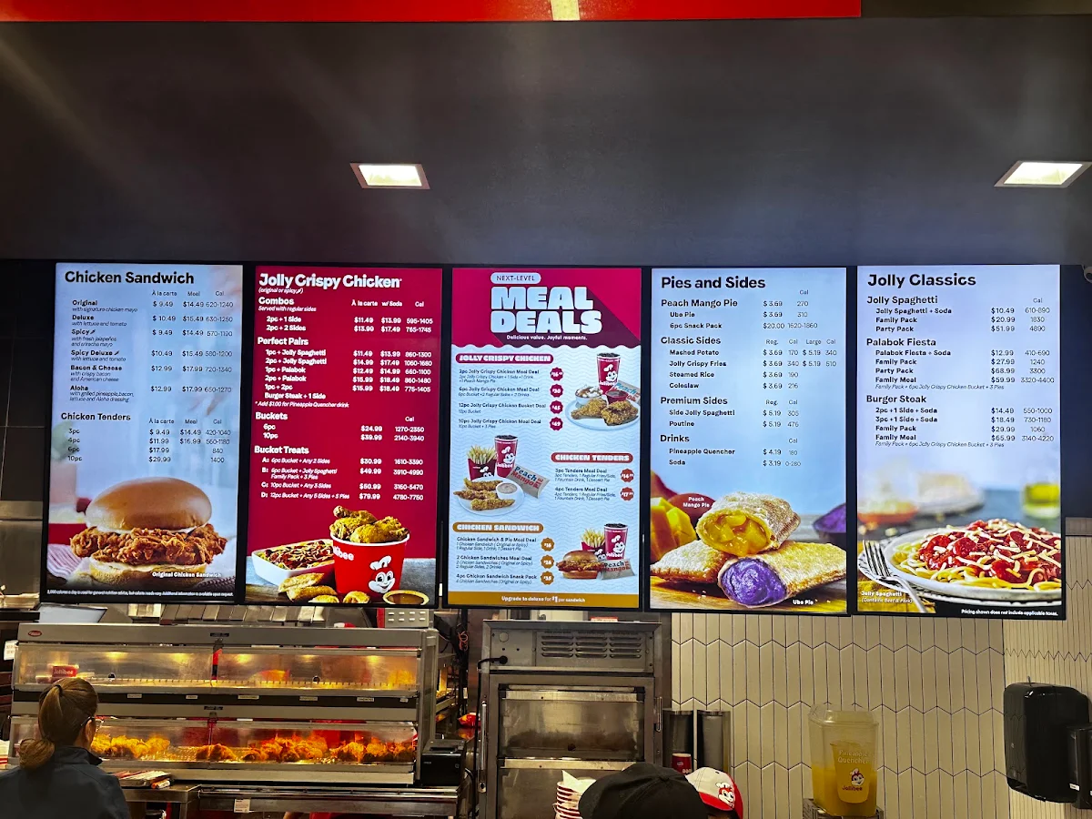 Menu, Jollibee