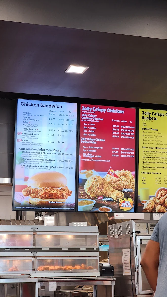 Menu, Jollibee