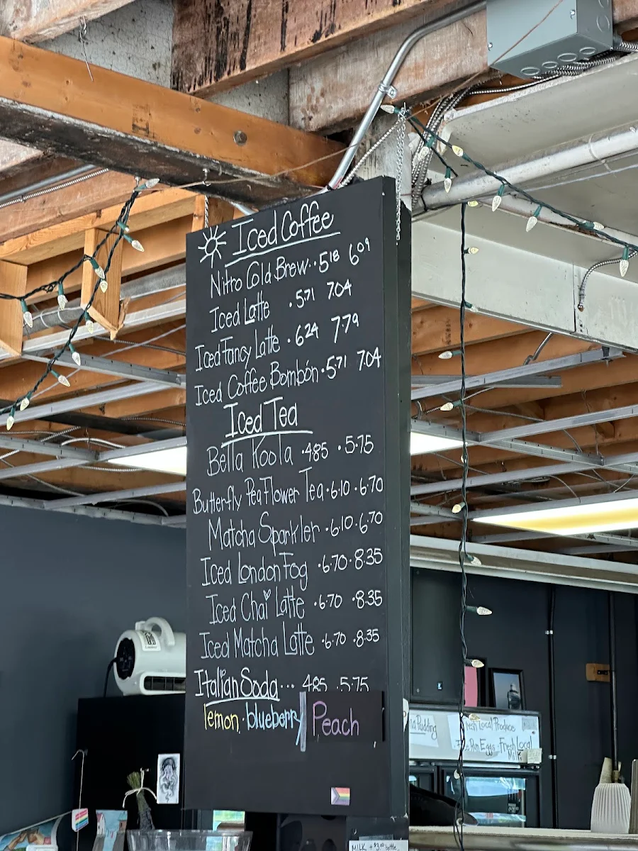 Menu, Grounded Coffee Company