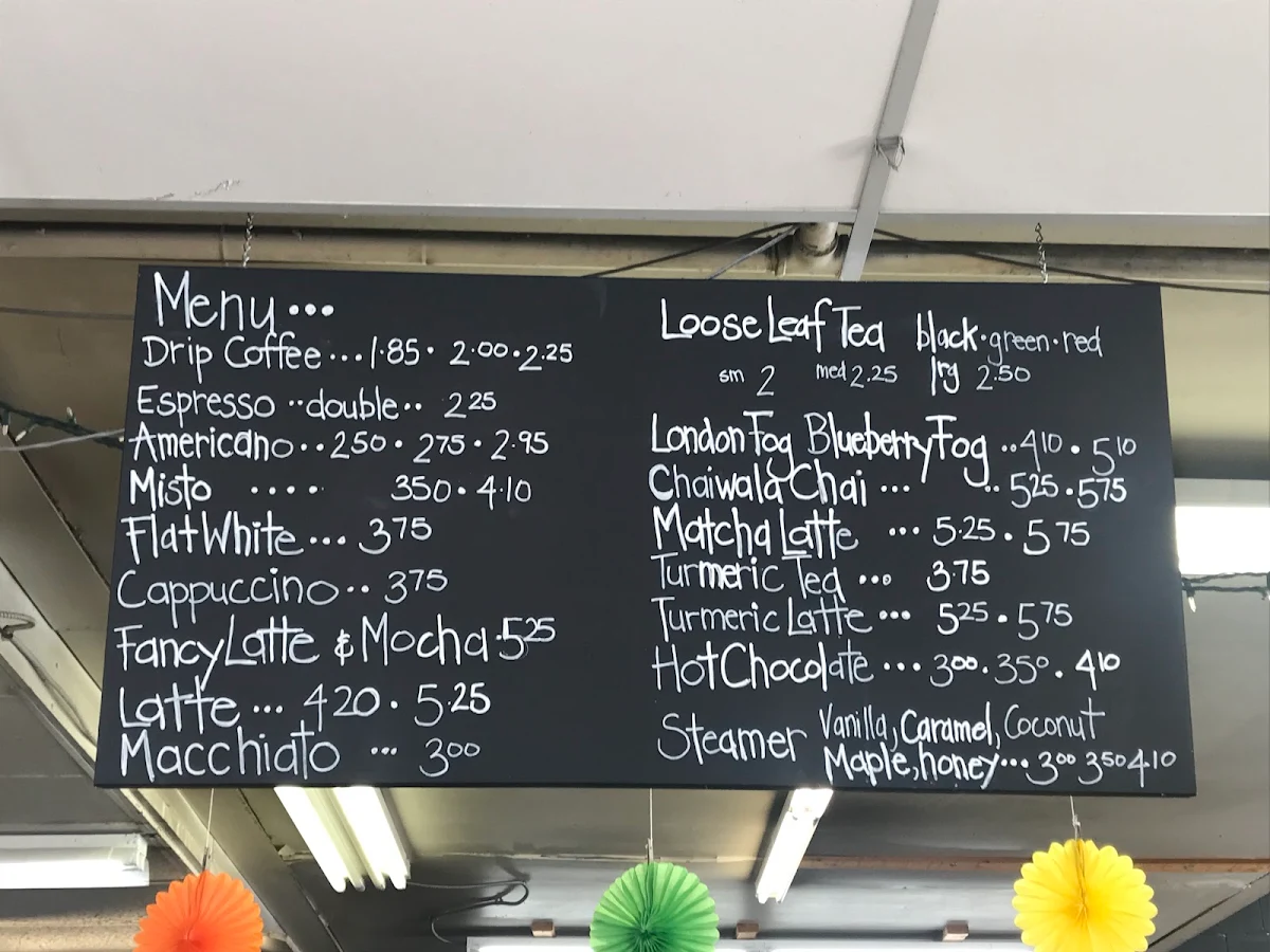 Menu, Grounded Coffee Company