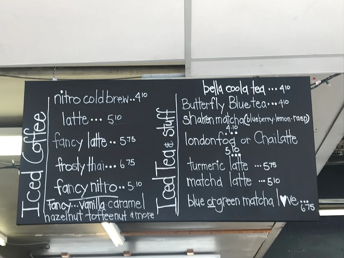 Menu, Grounded Coffee Company