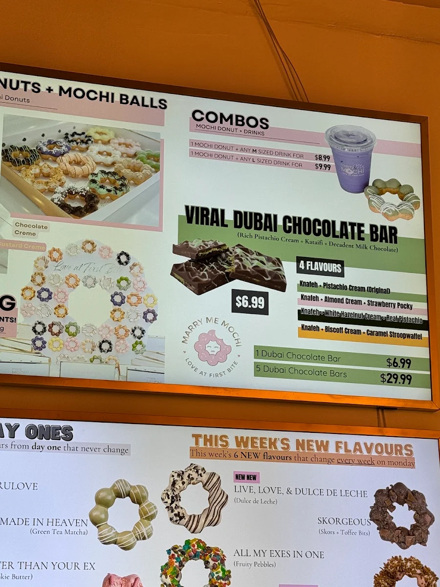Menu, Marry Me Mochi