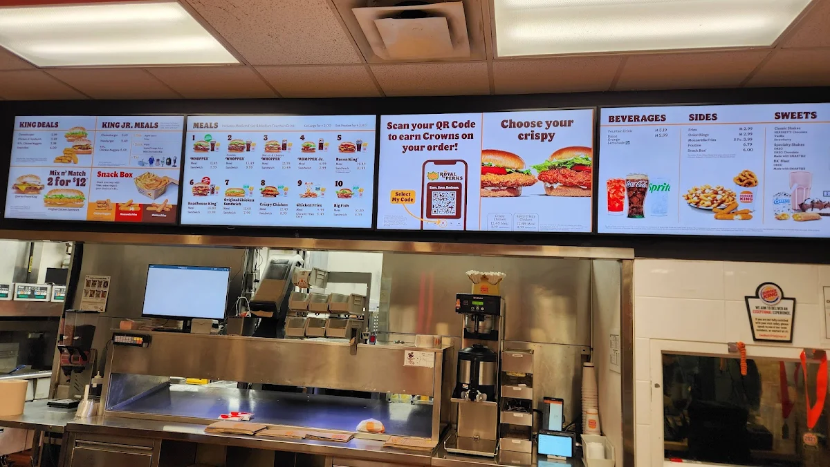 Menu, Burger King