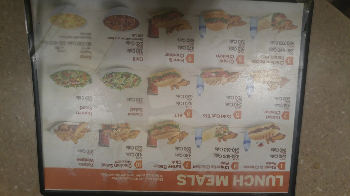 Menu, Tim Hortons