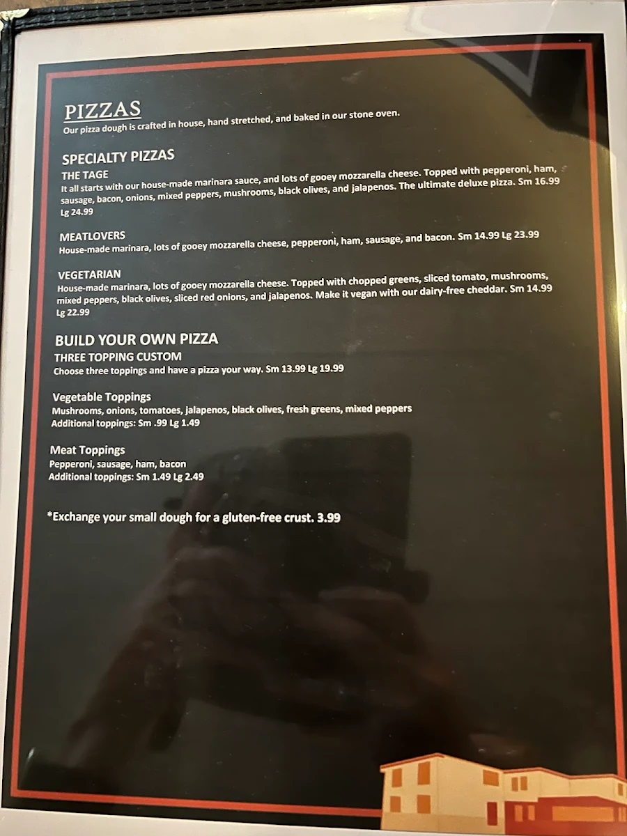 Menu, The Portage