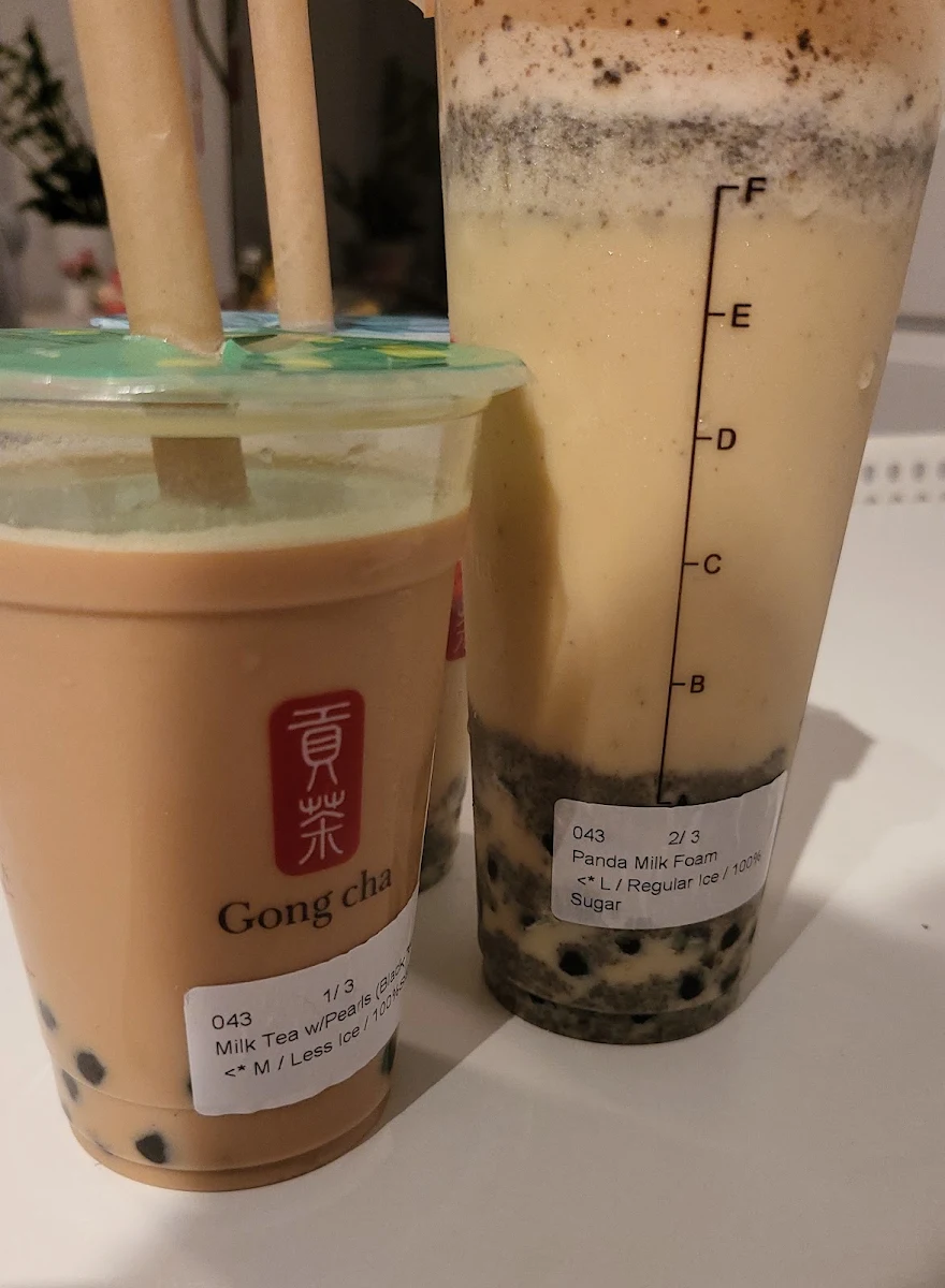 Menu, Gong Cha Guildford