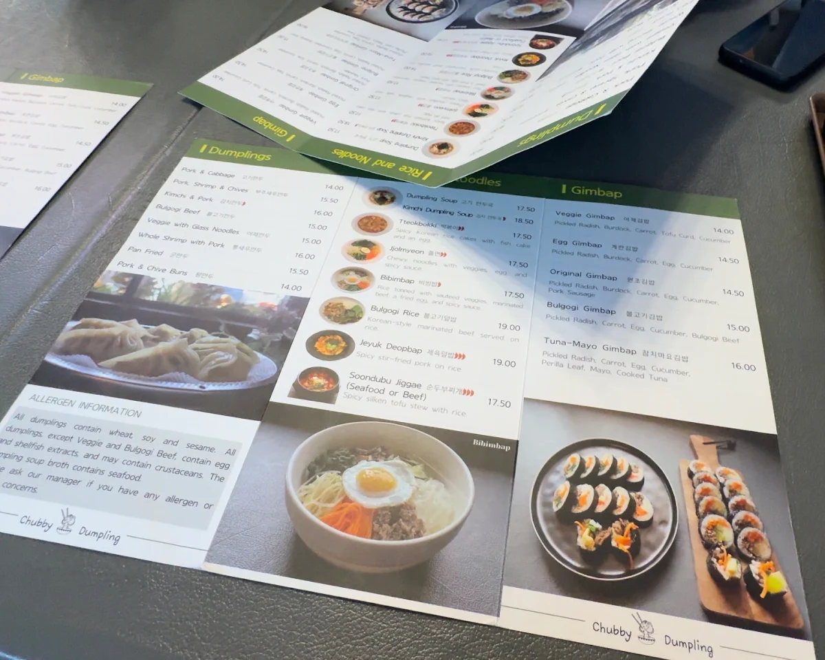 Menu, Chubby Dumpling
