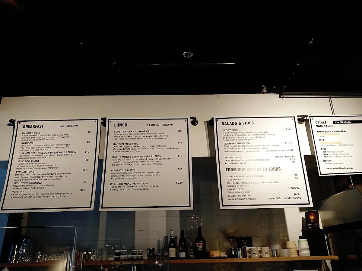 Menu, Kafka’s Coffee Roasting and Bakery