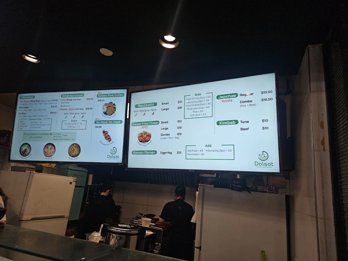 Menu, Dolsot(bibiko inc)