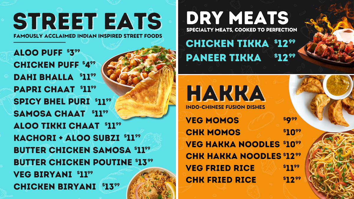 Menu, Hurry Curry - Quinte Mall