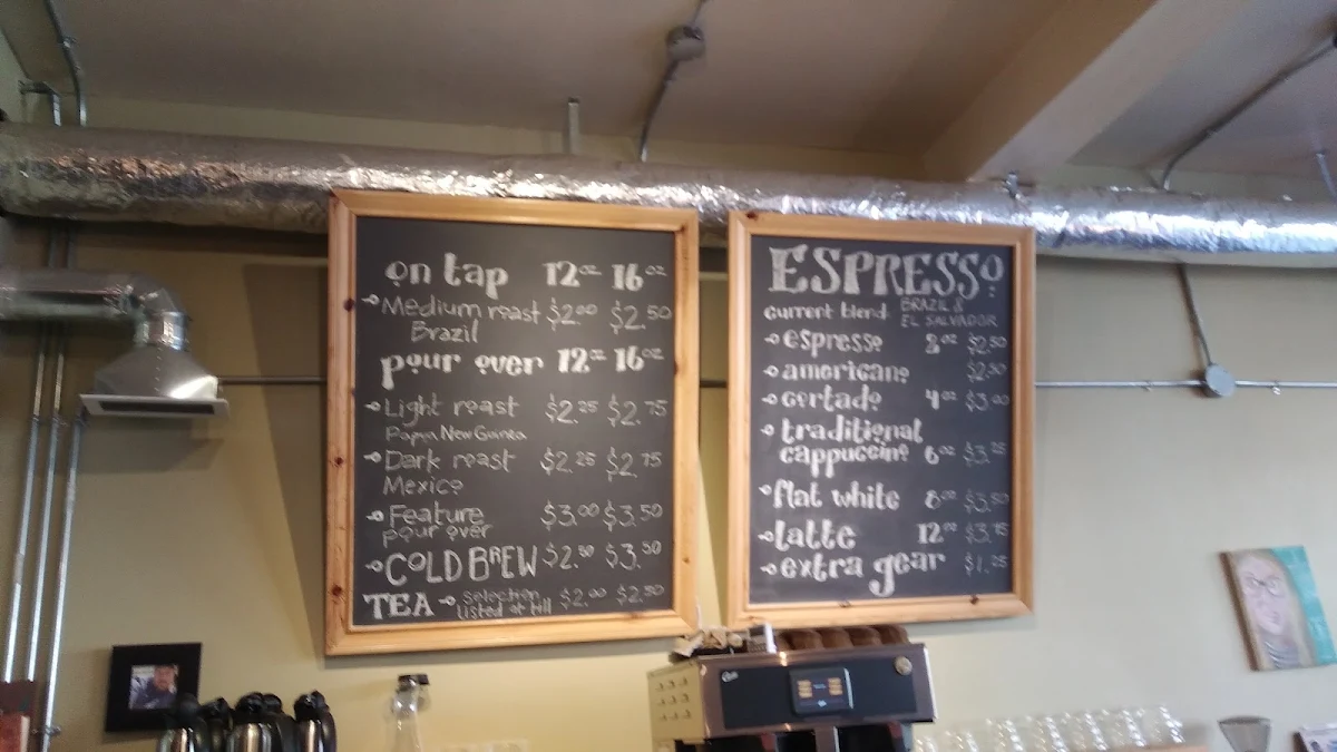 Menu, St Paul Roastery