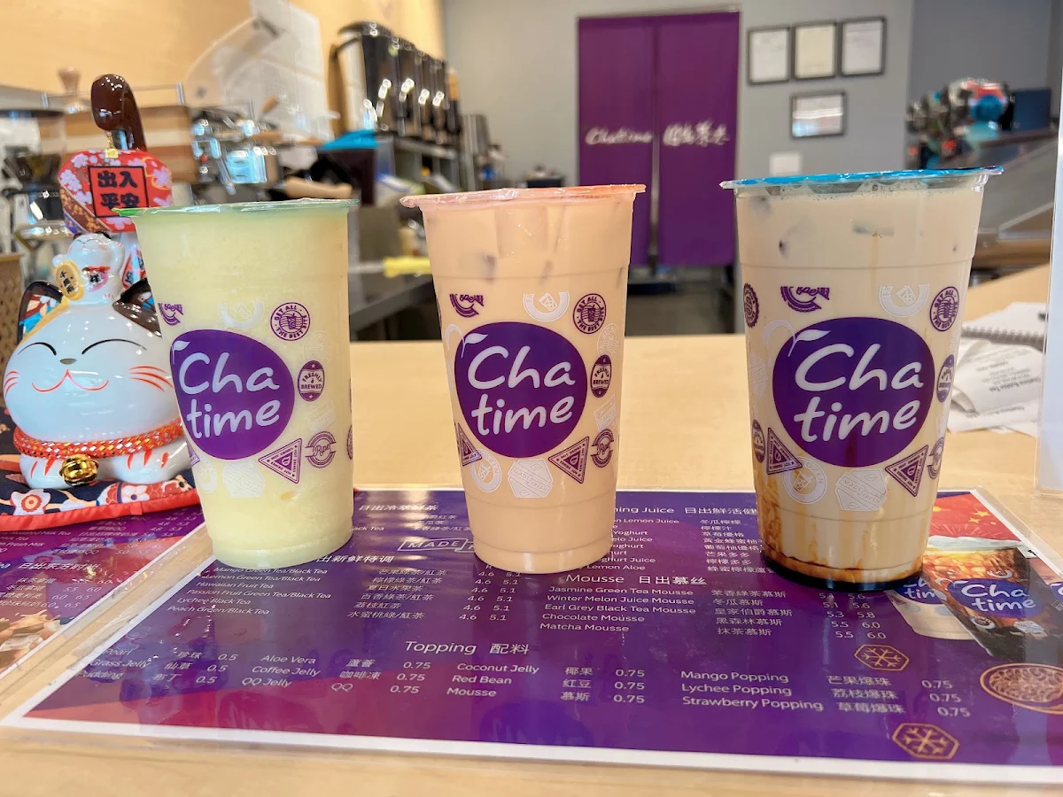 Menu, Chatime