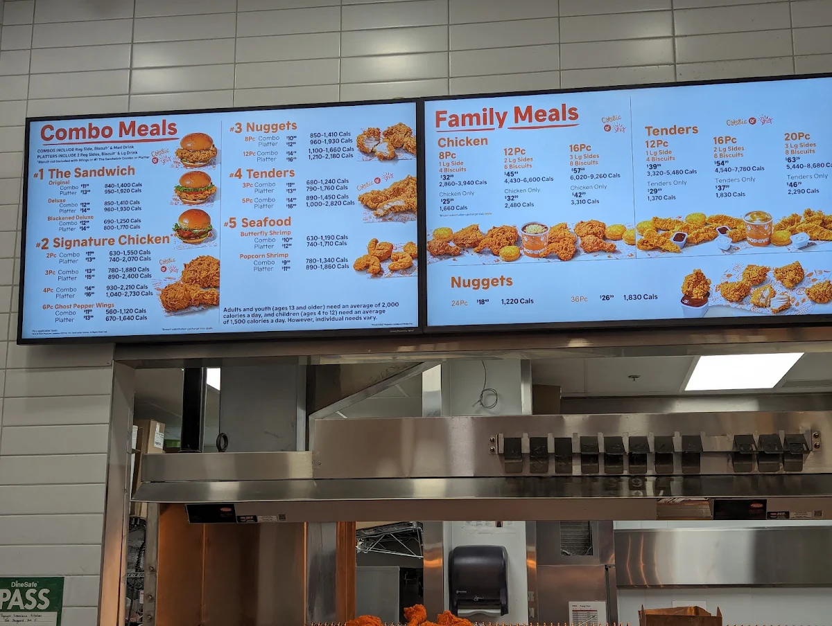 Menu, Popeyes Louisiana Kitchen