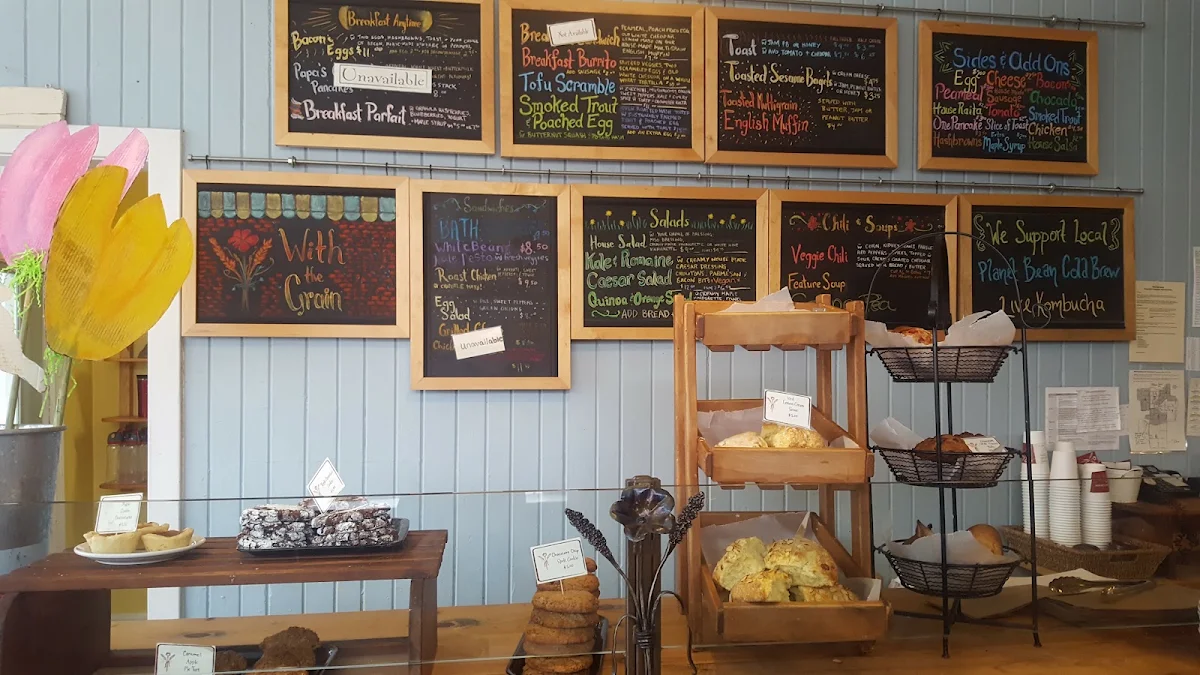 Menu, With the Grain Bakery