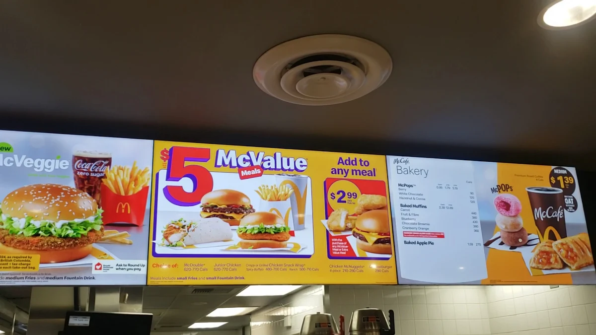 Menu, McDonald's