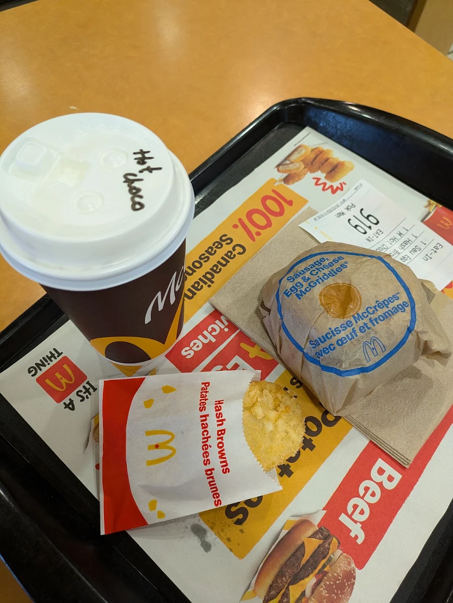 Menu, McDonald's