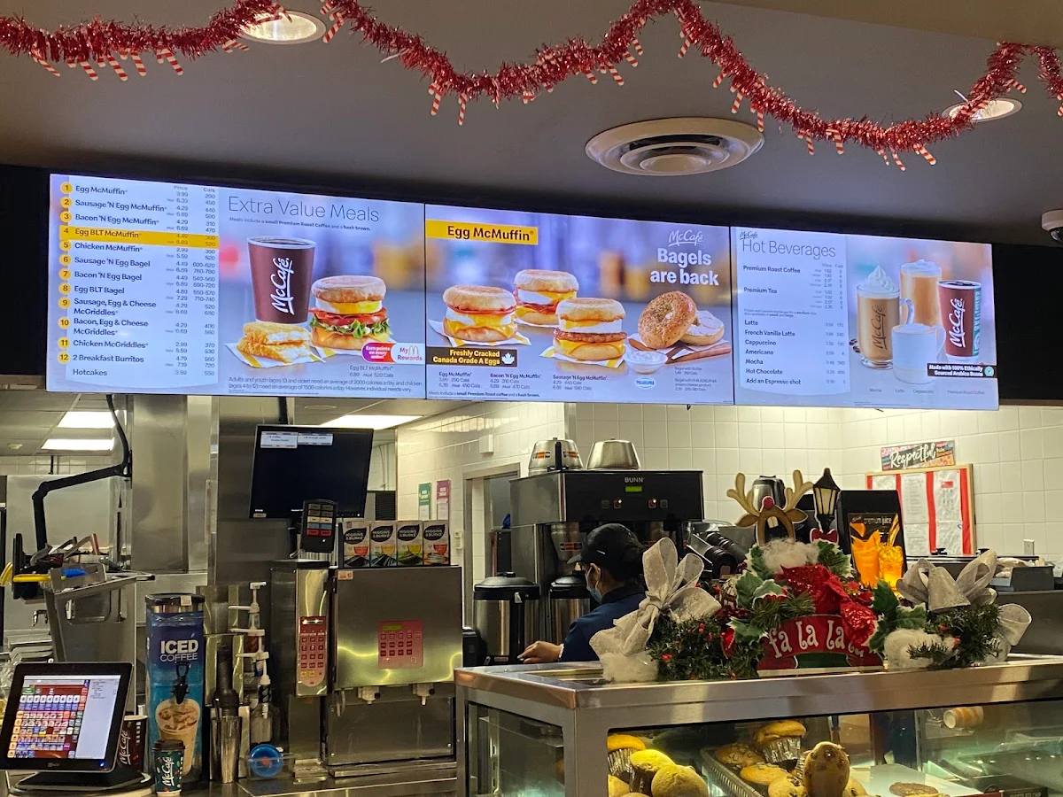 Menu, McDonald's