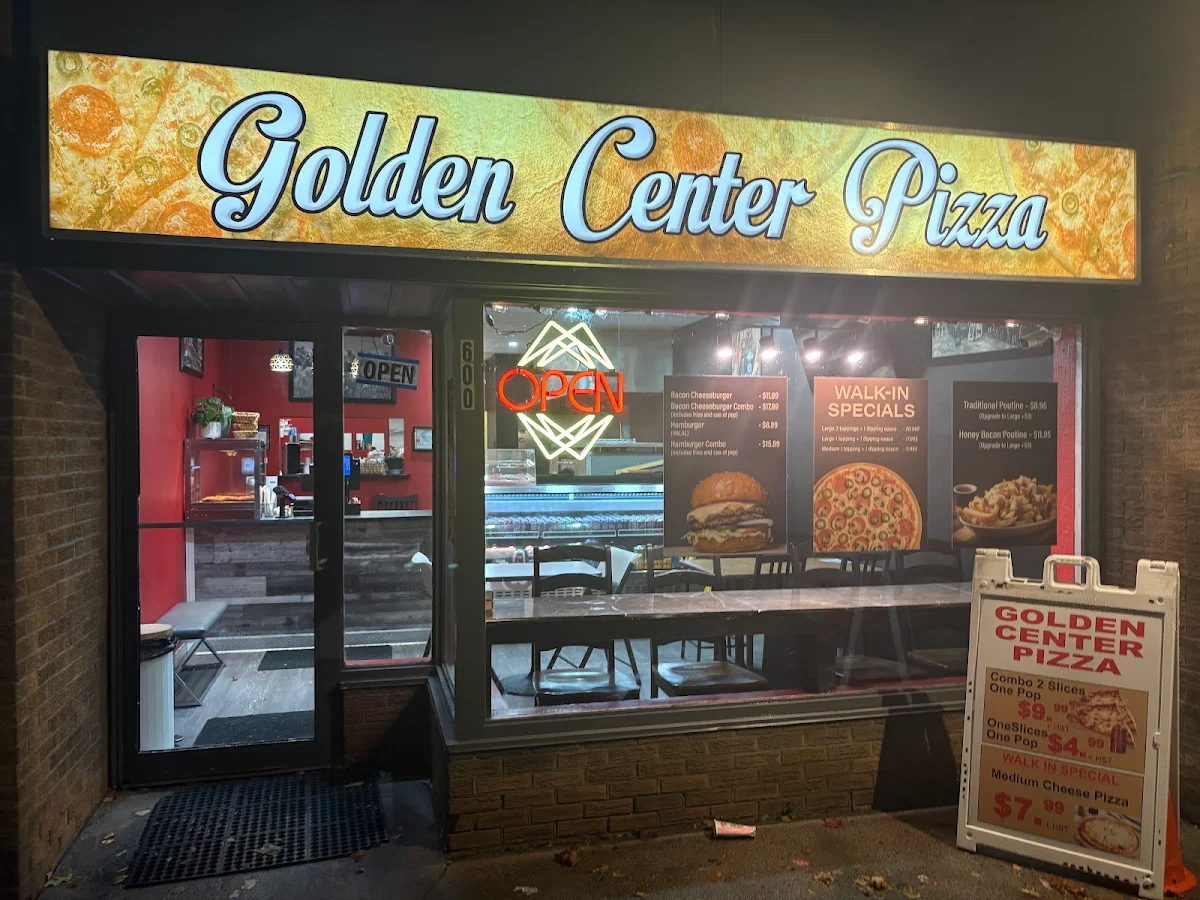 Menu, GOLDEN CENTER PIZZA