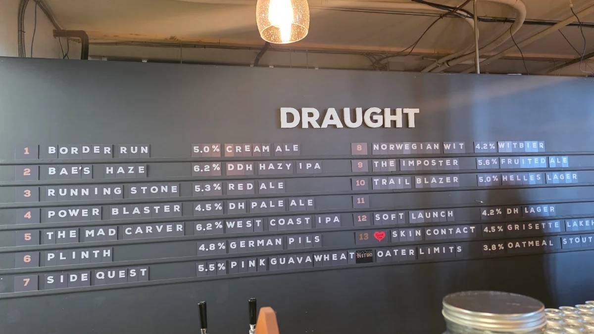 Menu, Station 22 by Daytonas