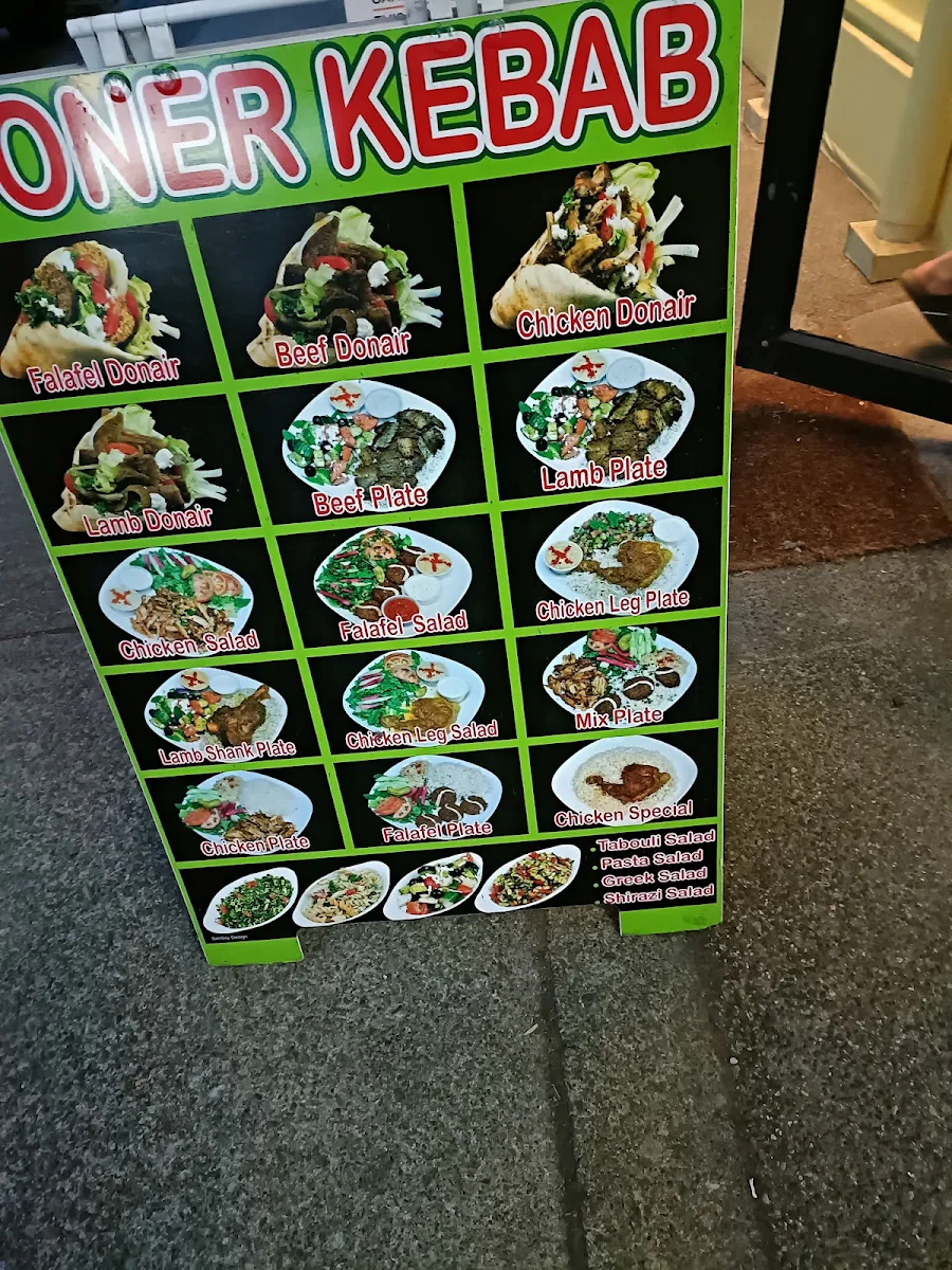 Menu, Döner Kebab