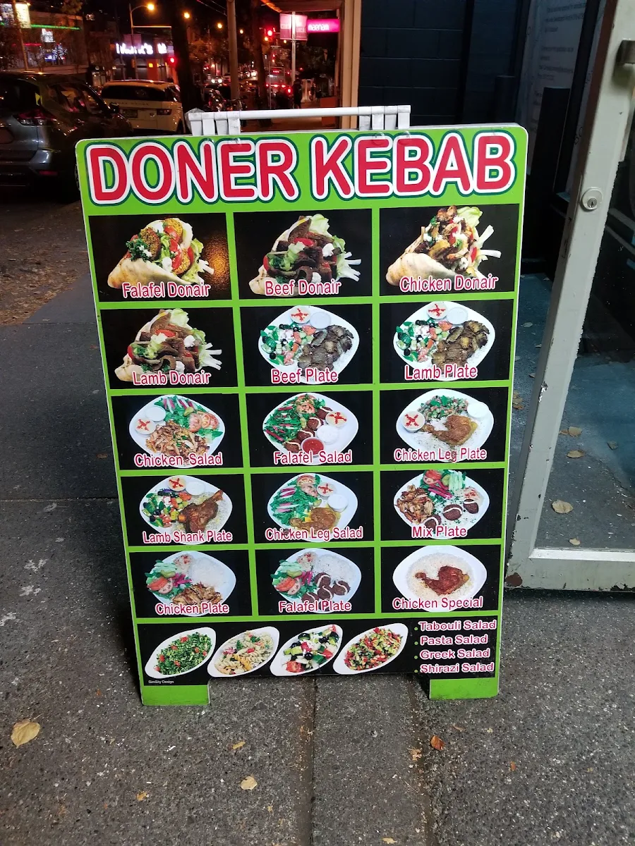 Menu, Döner Kebab