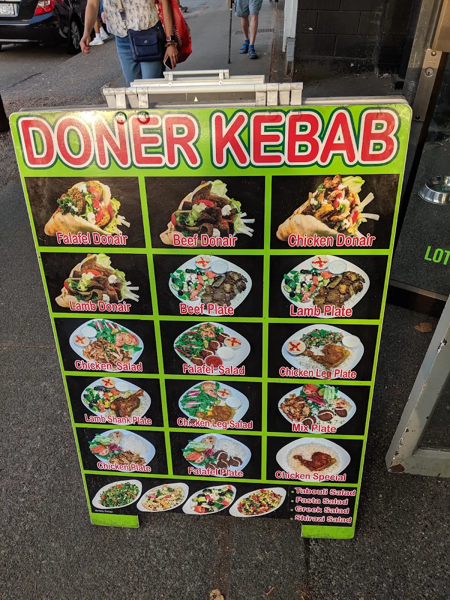 Menu, Döner Kebab