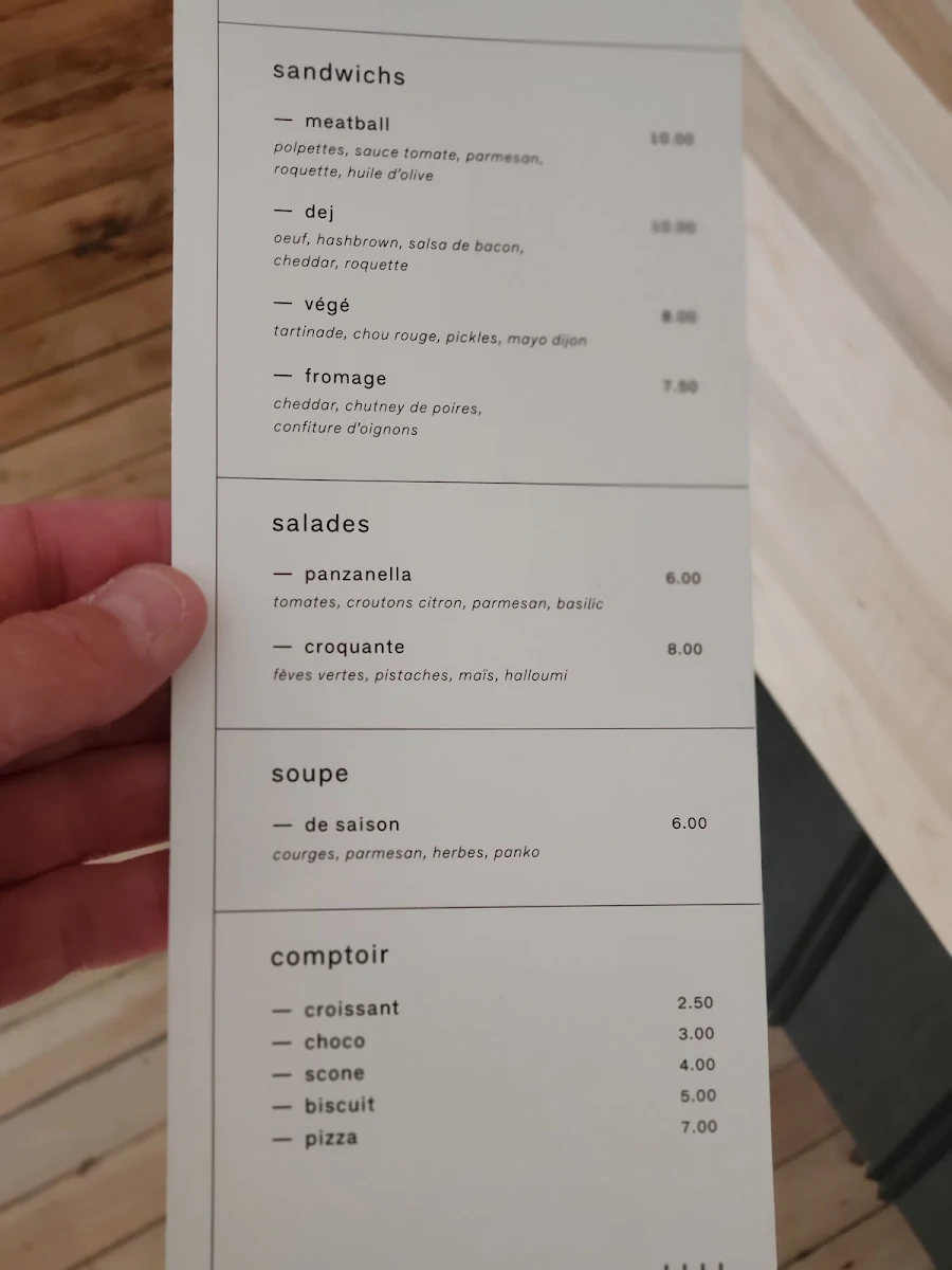 Menu, Saison des pluies