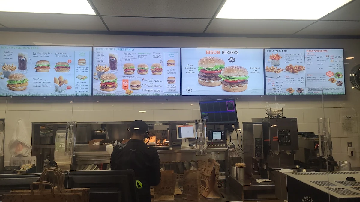 Menu, A&W Canada