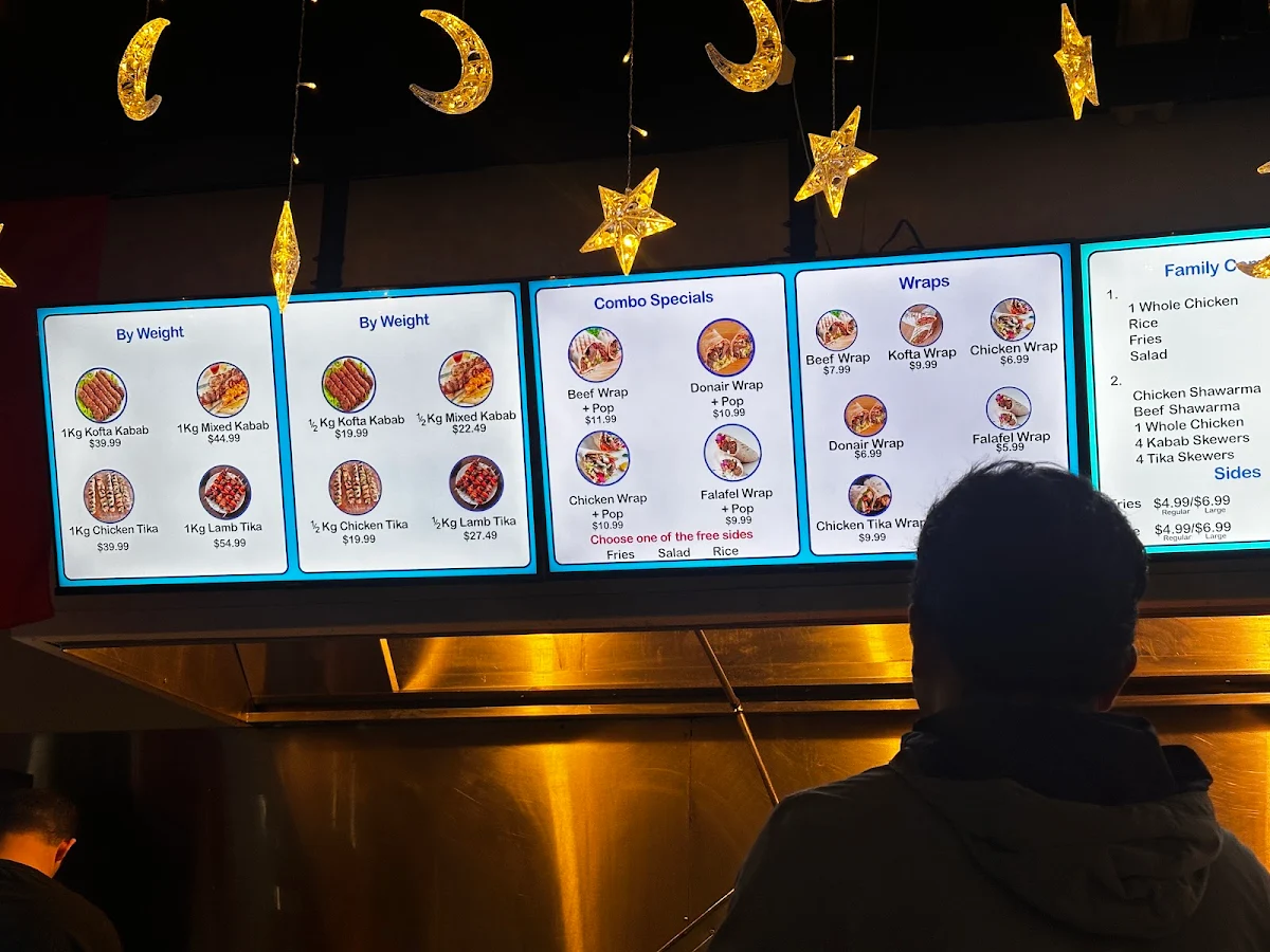 Menu, Matias kabab
