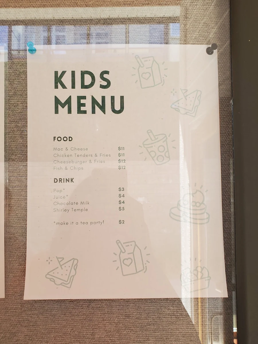 Menu, Shaughnessy's Cove