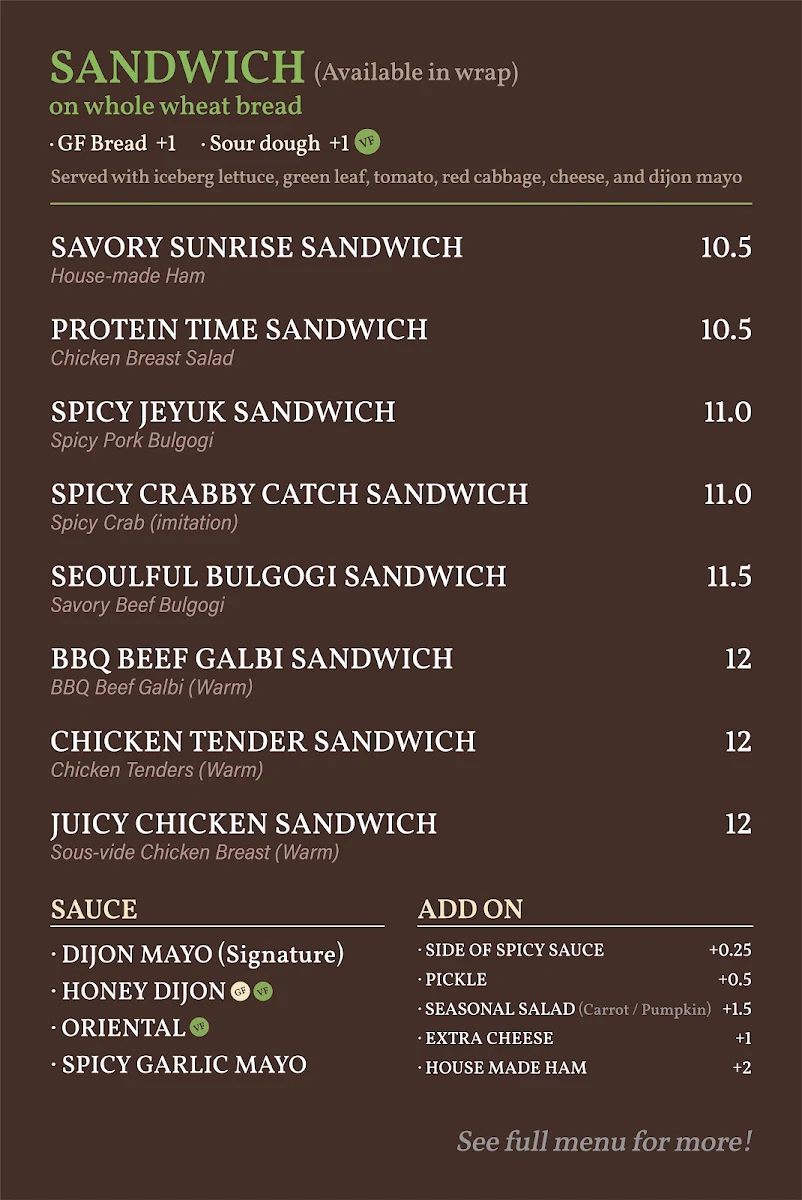 Menu, PIKNIC CAFE (In BRIO)