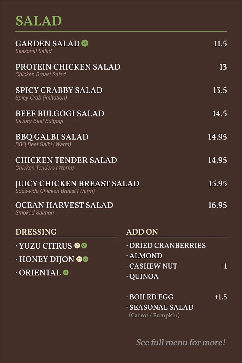 Menu, PIKNIC CAFE (In BRIO)