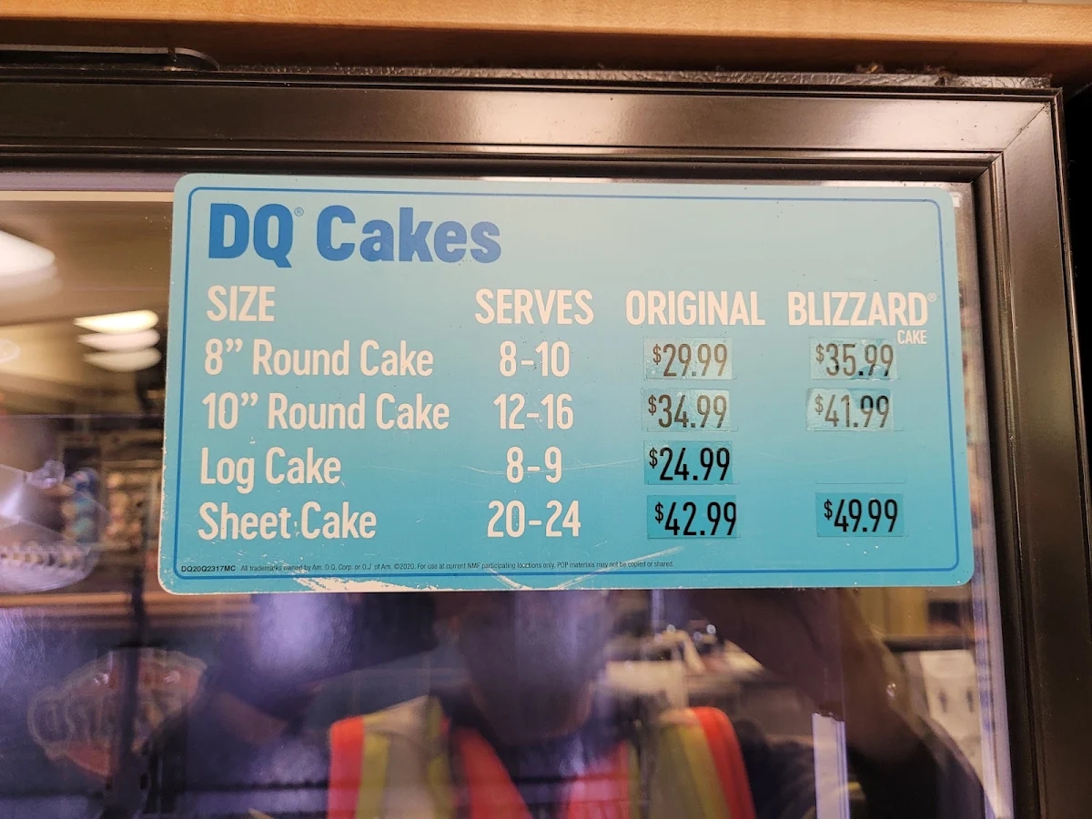 Menu, Dairy Queen Grill & Chill