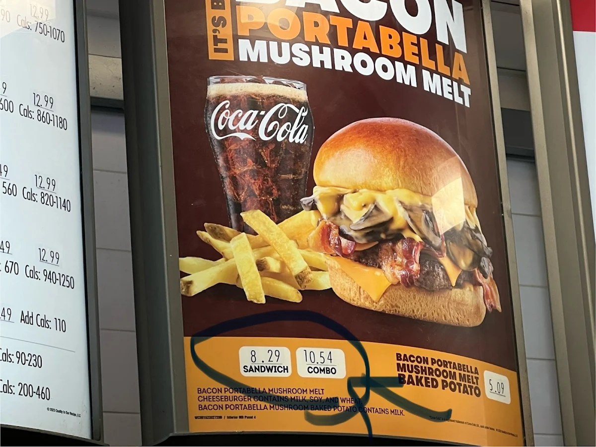 Menu, Wendy's
