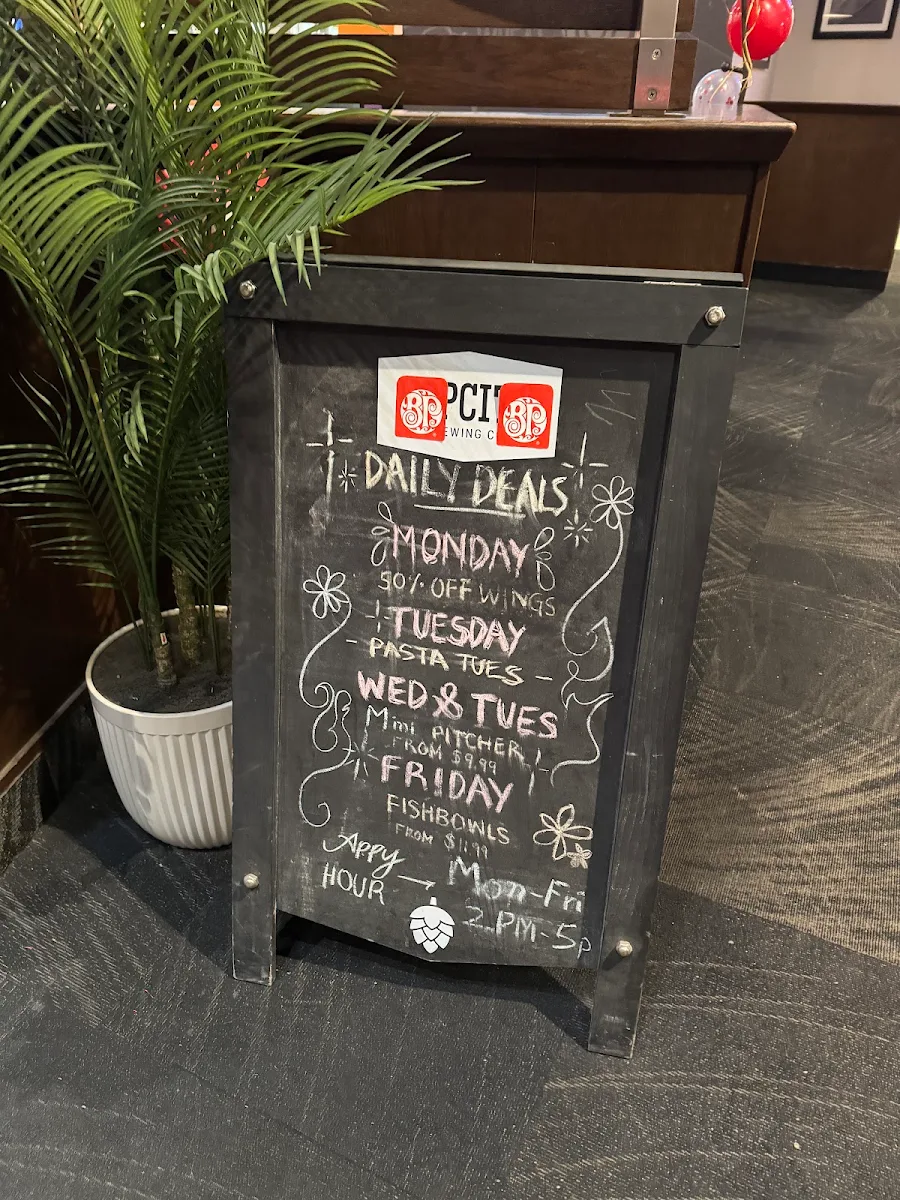 Menu, Boston Pizza