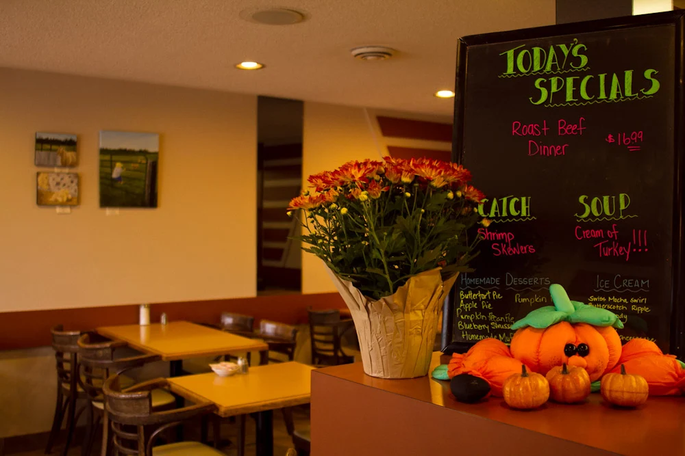 Menu, The Spot Restaurant
