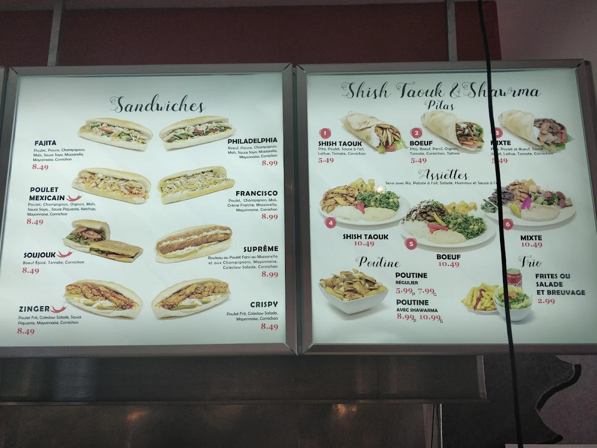 Menu, Shawarma Royal