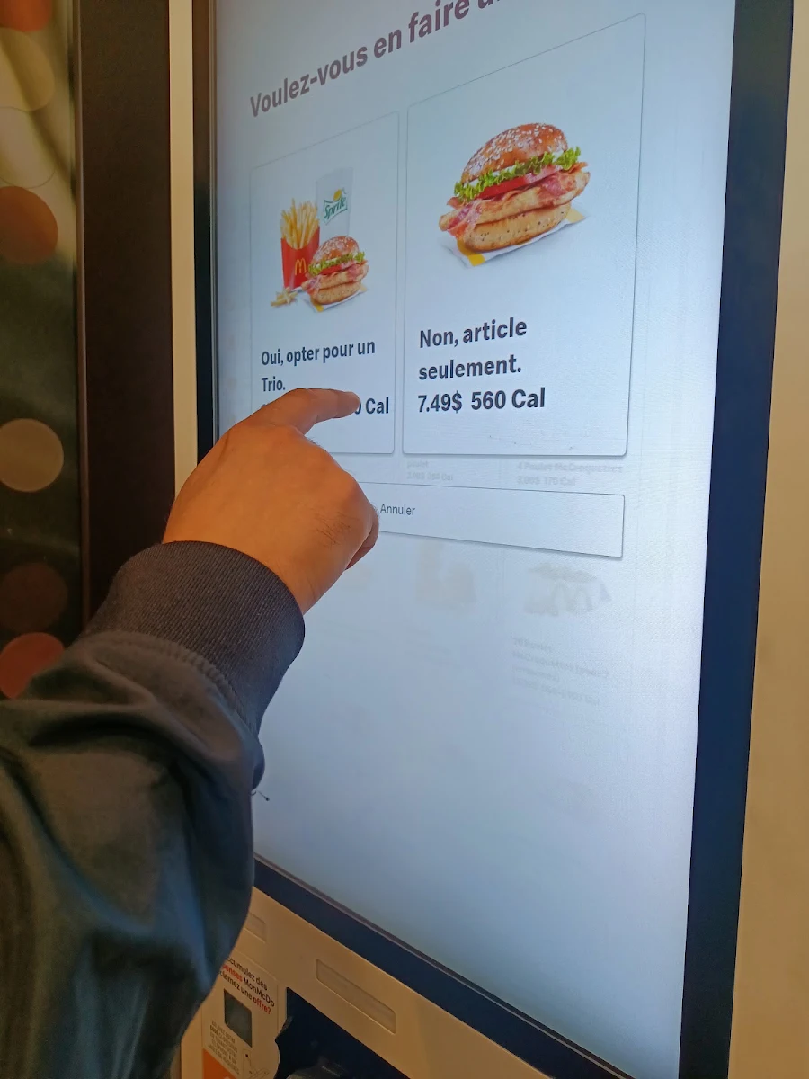 Menu, McDonald's