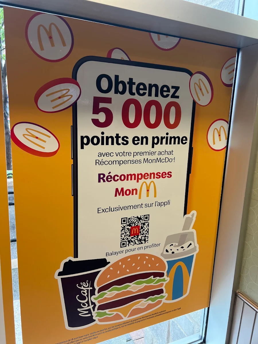 Menu, McDonald's