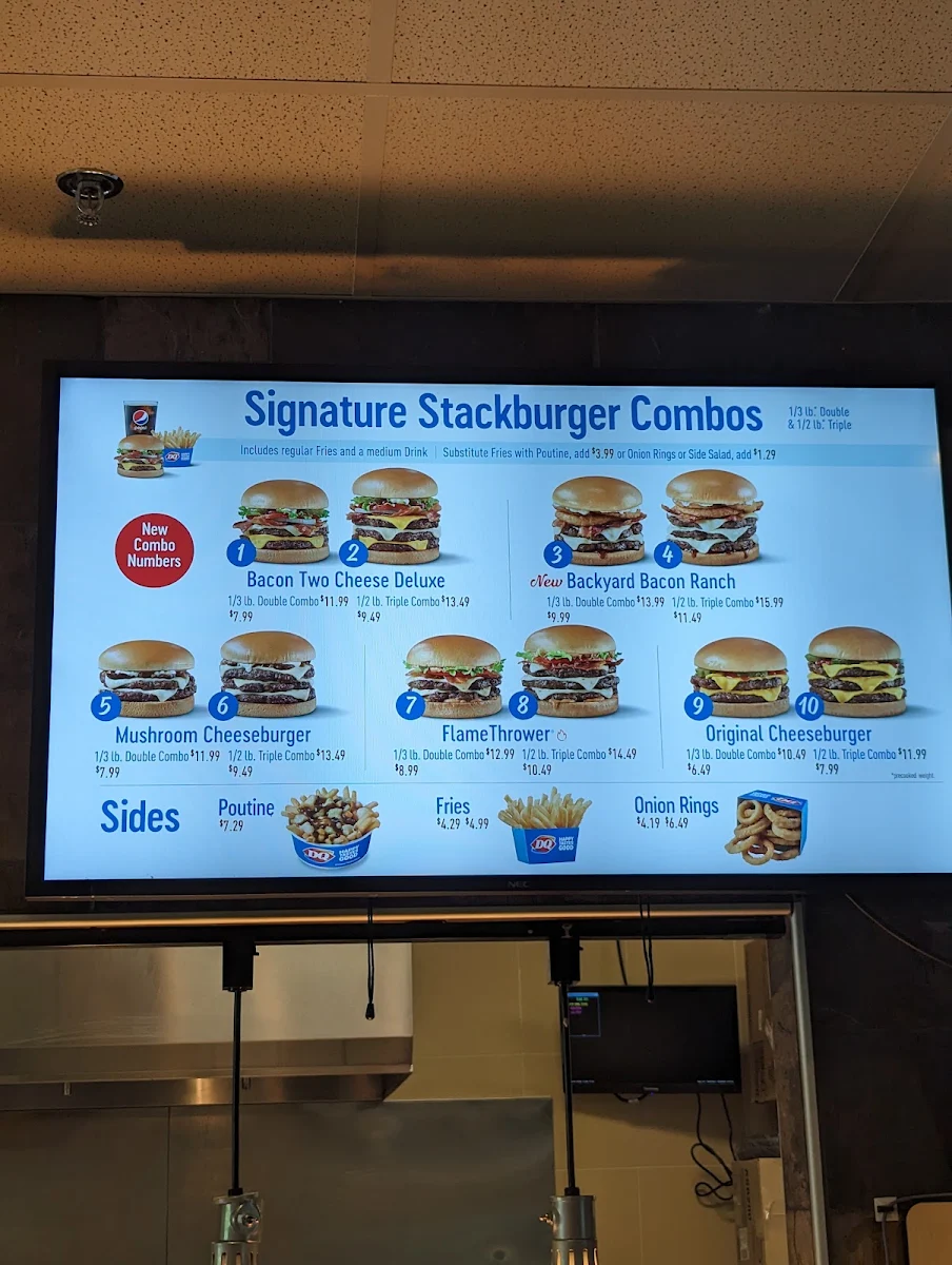 Menu, Dairy Queen Grill & Chill